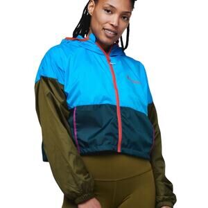 Cotopaxi Woman’s Teca Crop Jacket Color Block Lightweight Packable Outdoor XXS